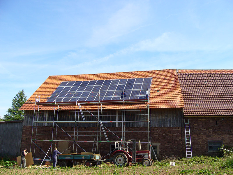 Referenzbild PV-Anlage mit 48 Modulen